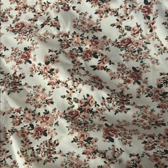 Cream and Pink Floral Maxi Skirt - Picture 6 of 7